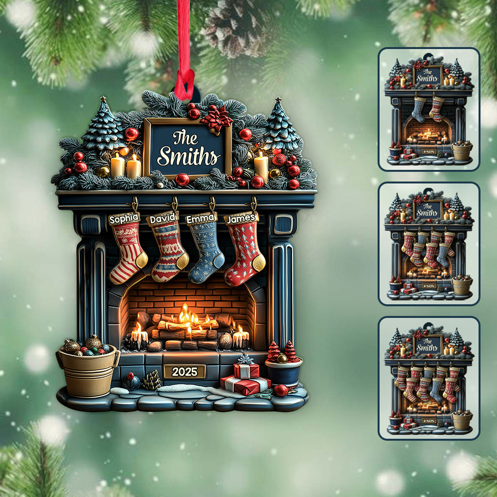 Joyeux Noël 2025 - Ornement familial personnalisé