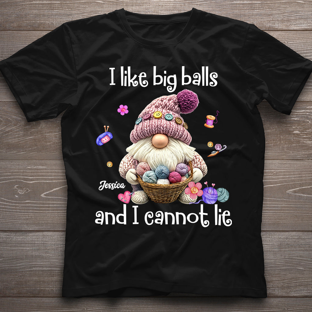 J'aime les grosses boules et je ne peux pas mentir - T-shirt et sweat à capuche personnalisés au crochet