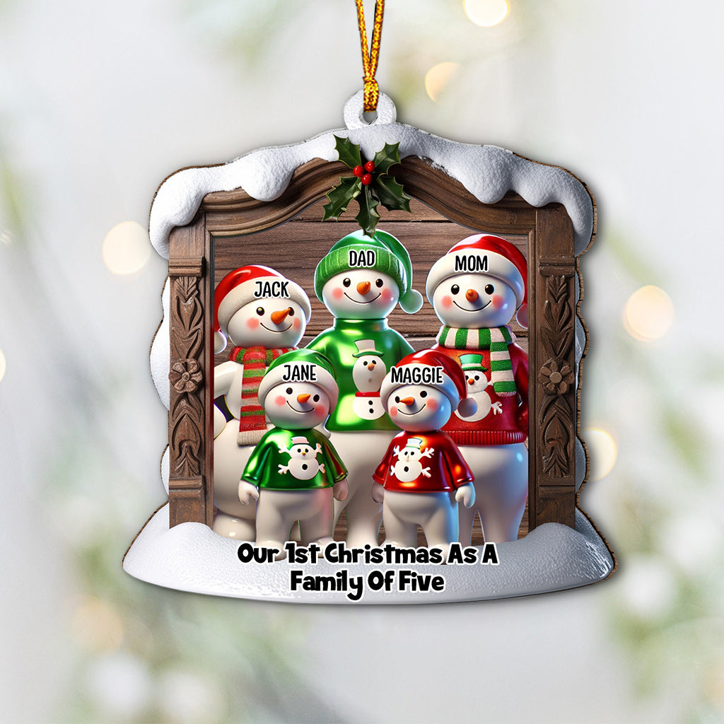 Our 1st Christmas As A Family - Personalized Family Ornament