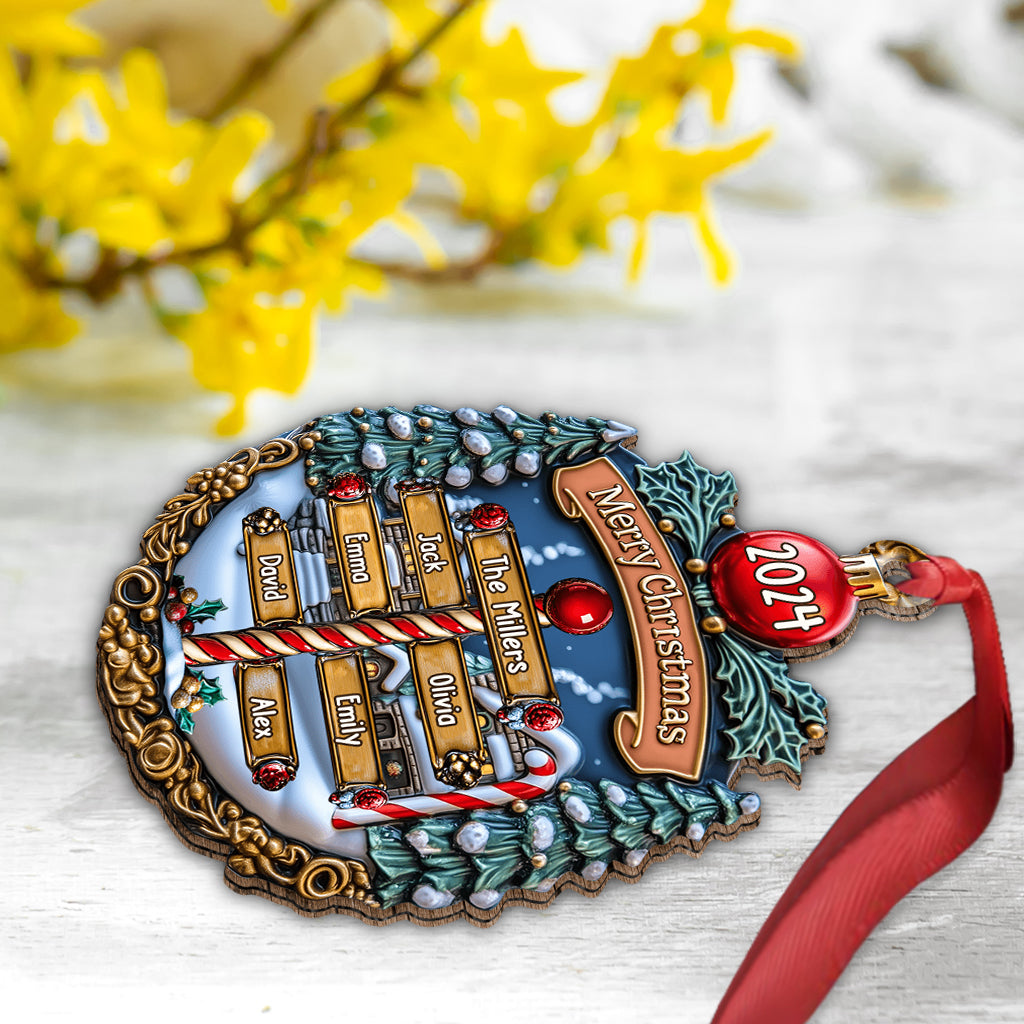 Merry Christmas 2024 - Personalized Family Ornament