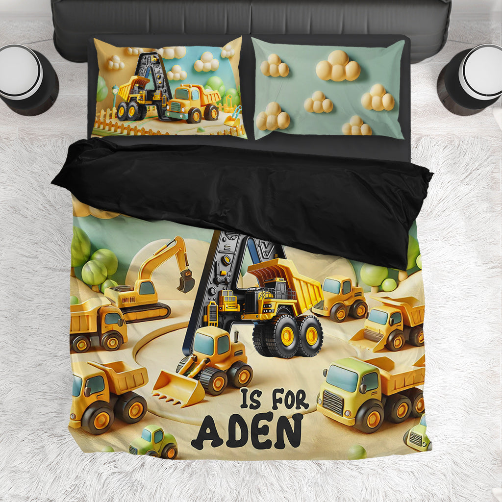 Construction Kid Company - Ensemble de literie personnalisé pour enfants