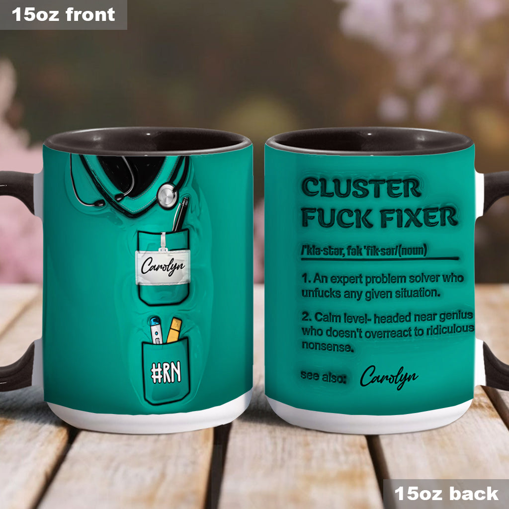 Mug personnalisé « Réparateur de bordel » - Infirmière