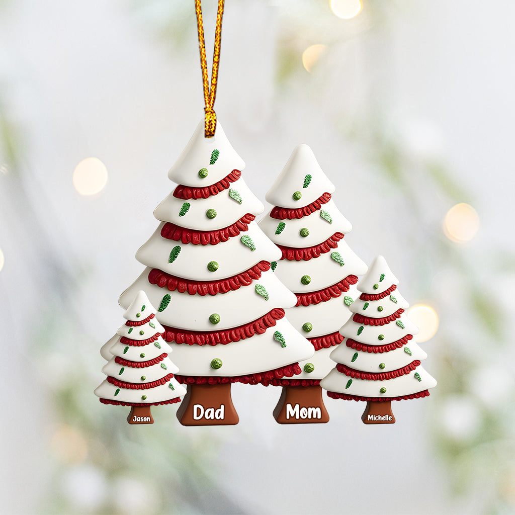 Famille de Noël - Ornement familial personnalisé