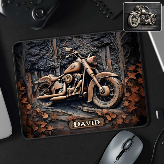 Time To Ride - Personalized Biker Mouse Pad