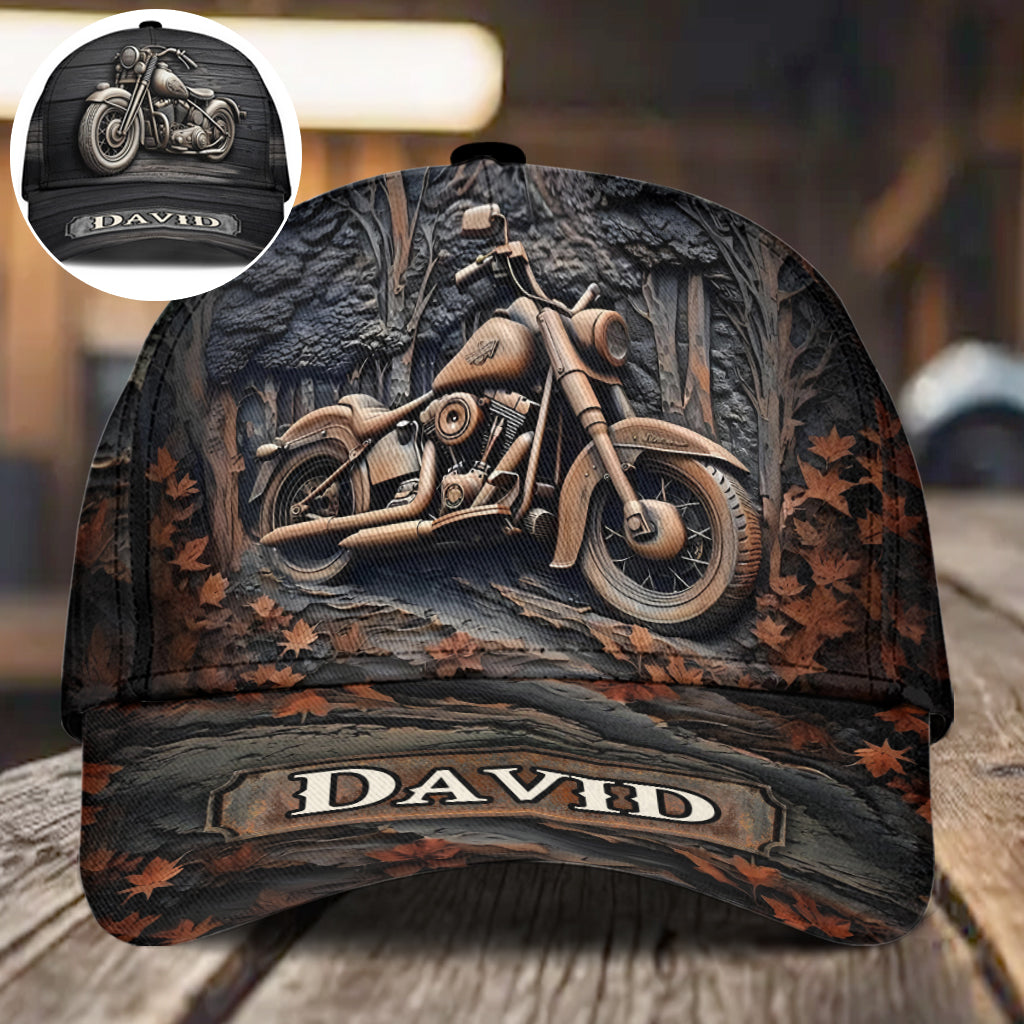 Casquette de motard classique personnalisée « Heat To Ride »