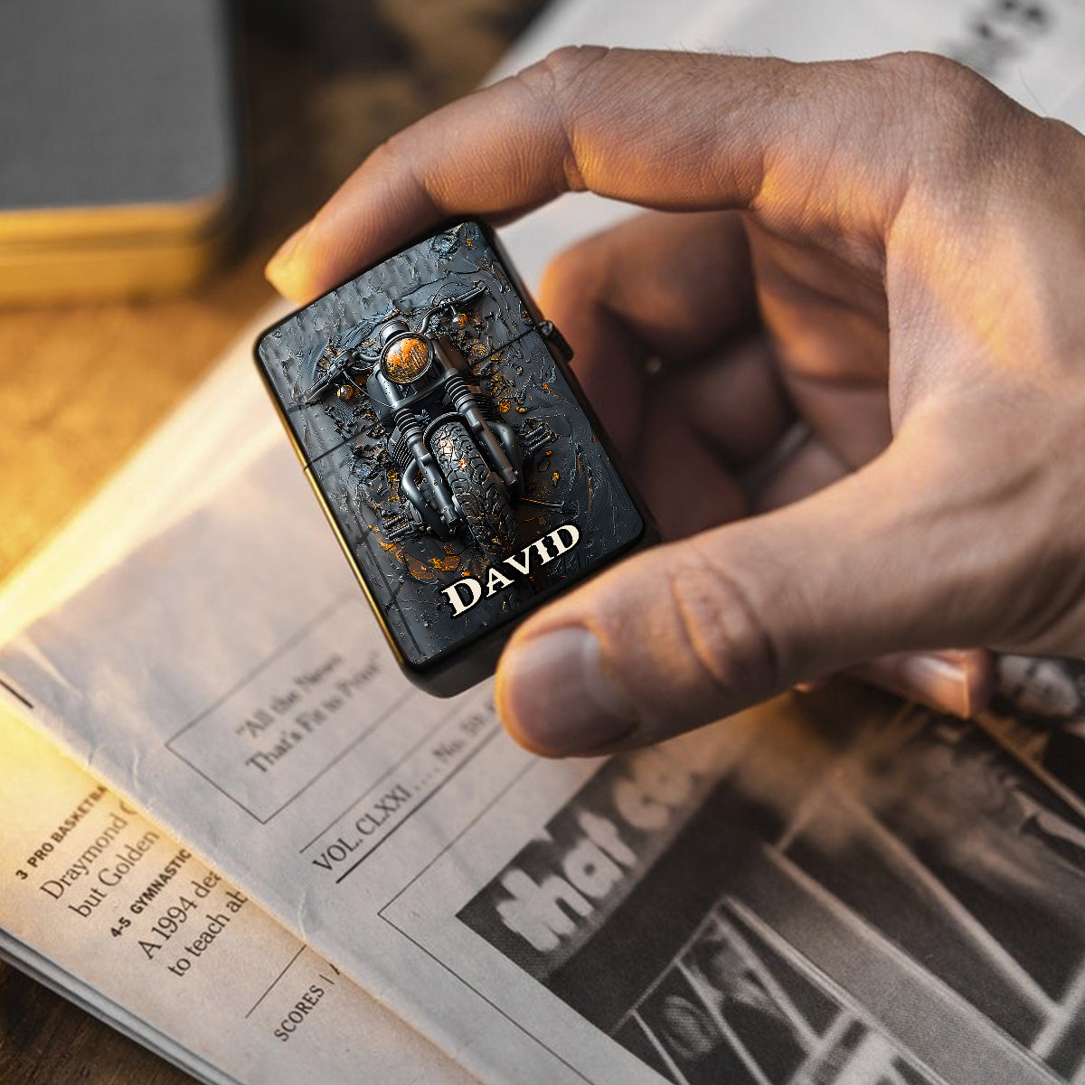 Time To Ride - Personalized Biker Lighter