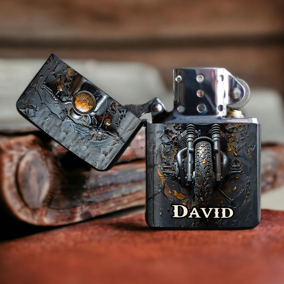Time To Ride - Personalized Biker Lighter