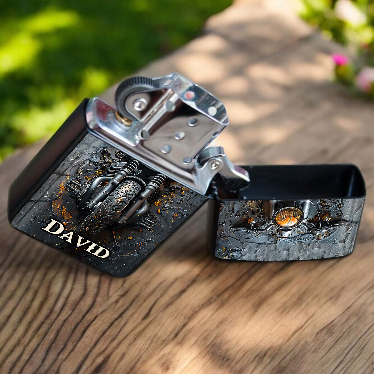 Time To Ride - Personalized Biker Lighter