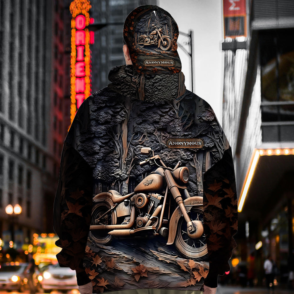 Il est temps de rouler ! - Sweat à capuche et casquette classique personnalisés pour motards avec imprimé intégral