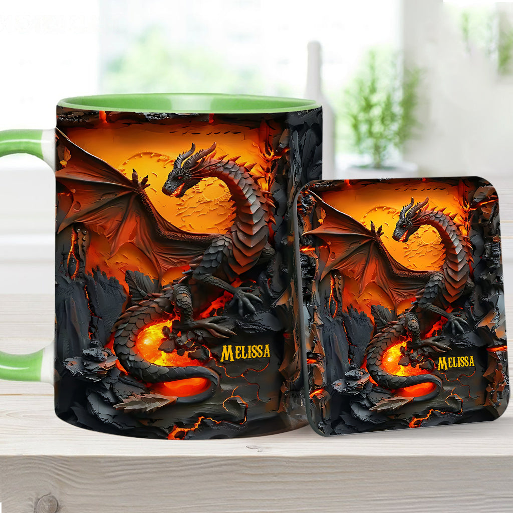 Mug personnalisé « J’adore les dragons »