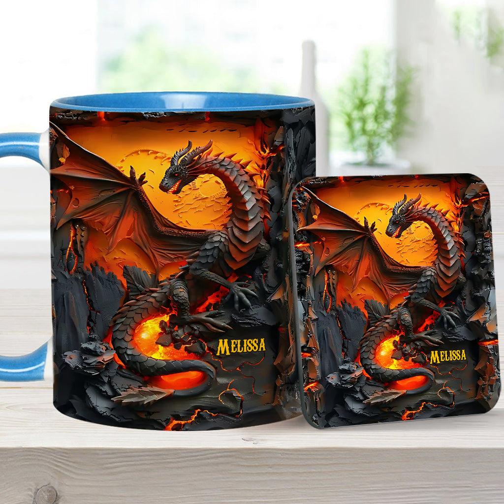 Mug personnalisé « J’adore les dragons »