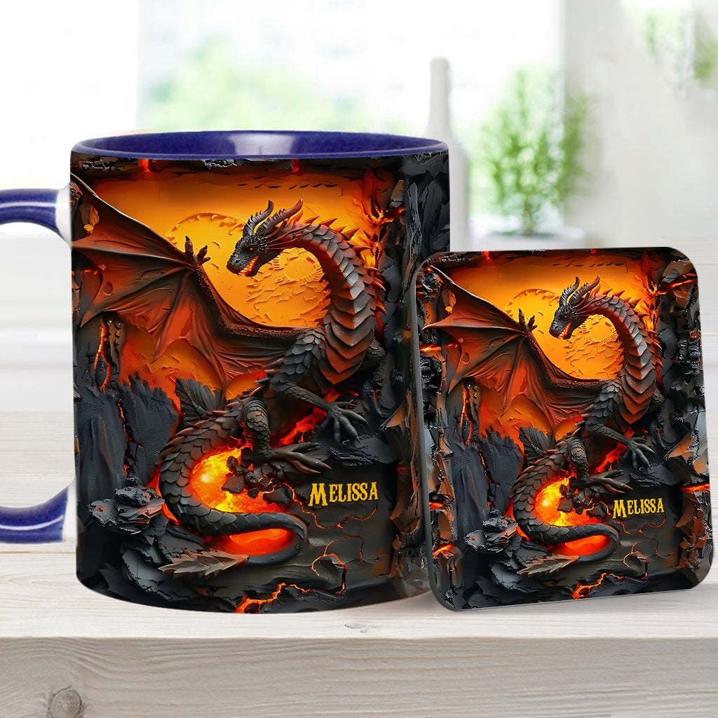 Mug personnalisé « J’adore les dragons »