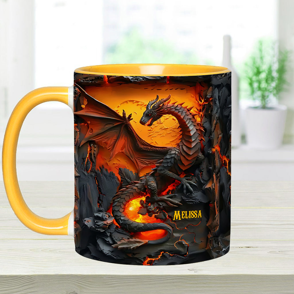 Mug personnalisé « J’adore les dragons »