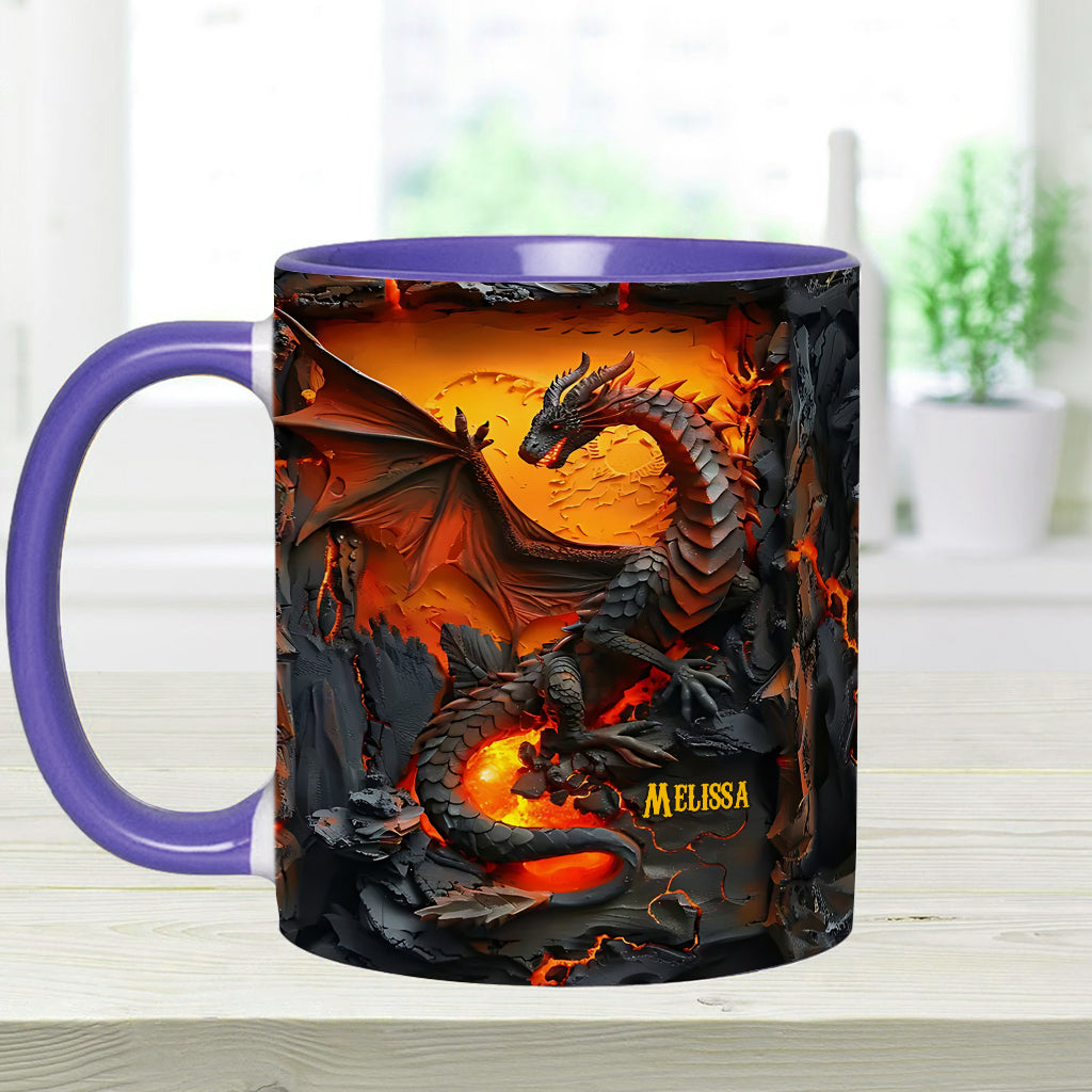 Mug personnalisé « J’adore les dragons »