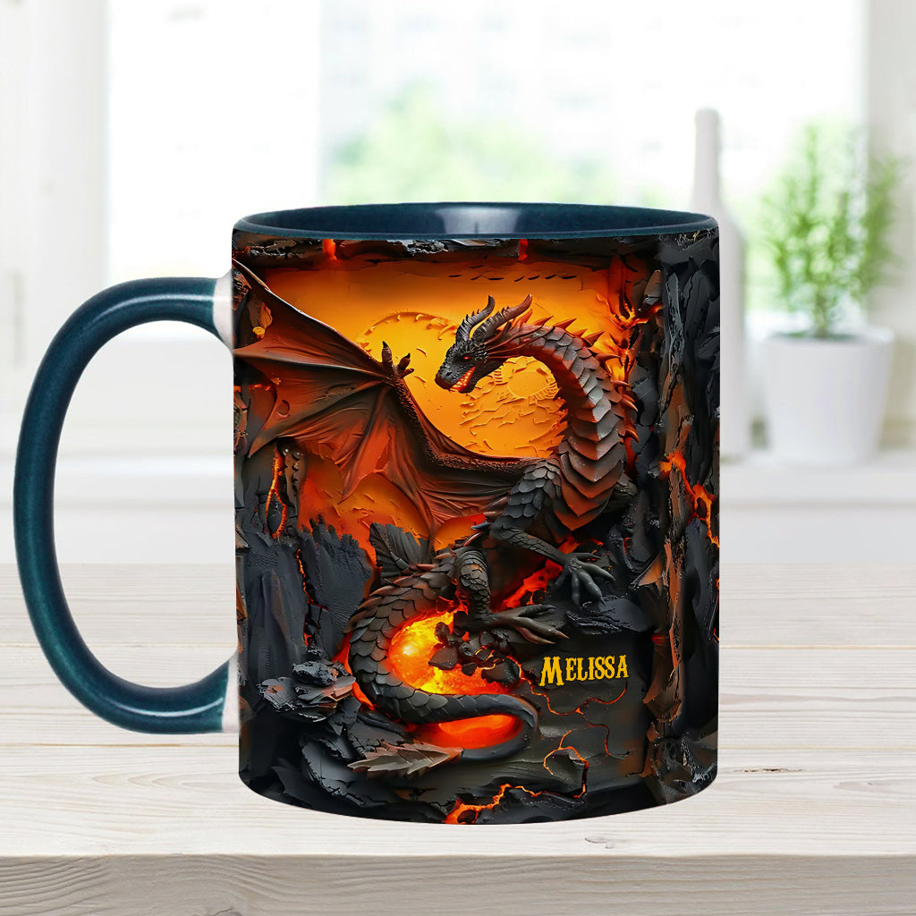 Mug personnalisé « J’adore les dragons »