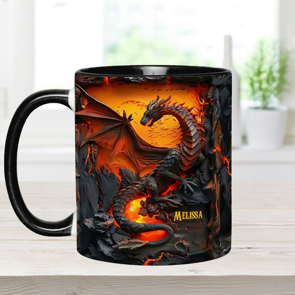 Mug personnalisé « J’adore les dragons »