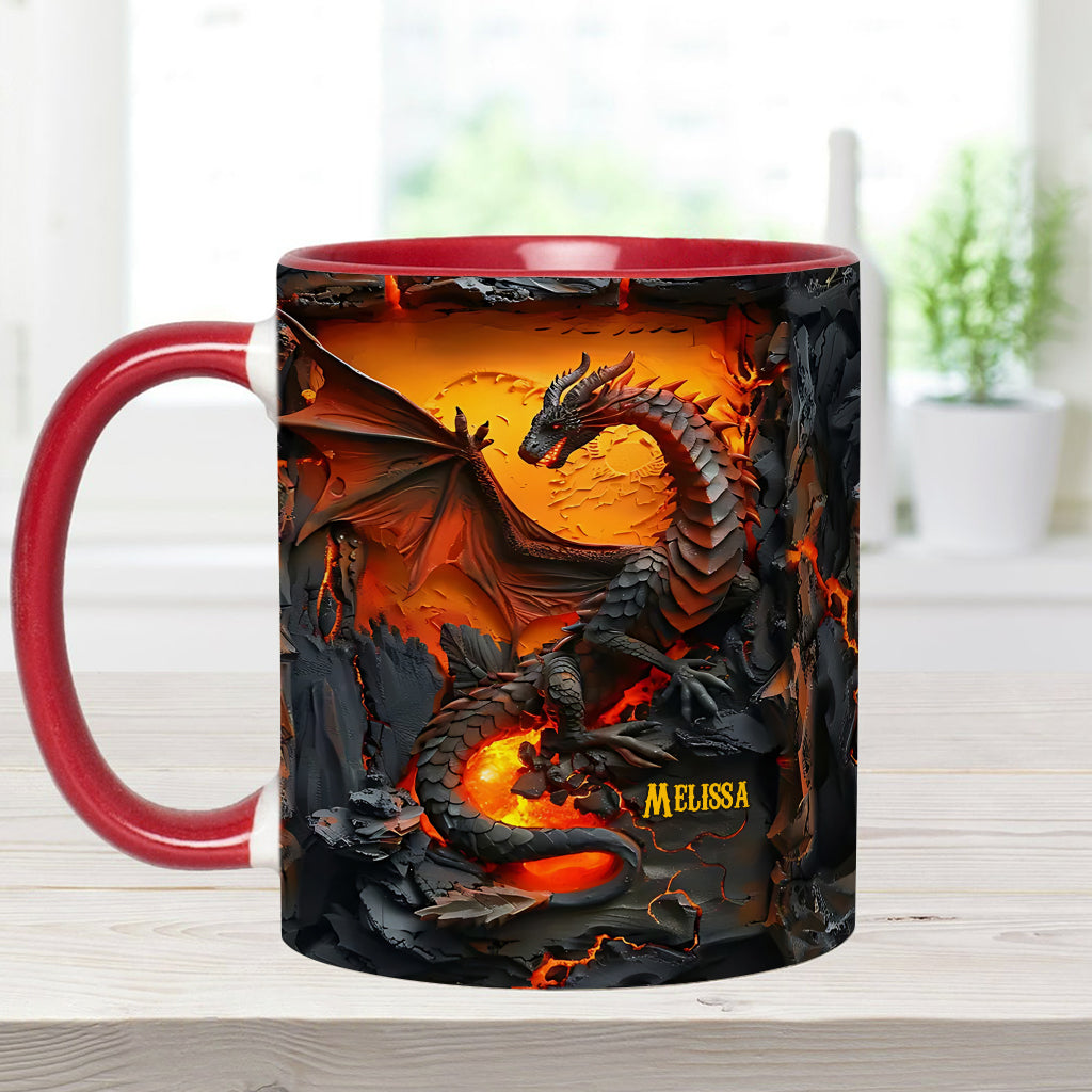 Mug personnalisé « J’adore les dragons »