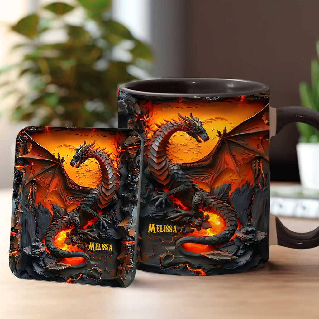 Mug personnalisé « J’adore les dragons »