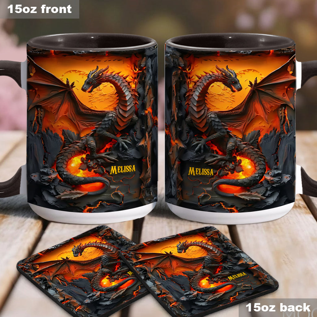 Mug personnalisé « J’adore les dragons »
