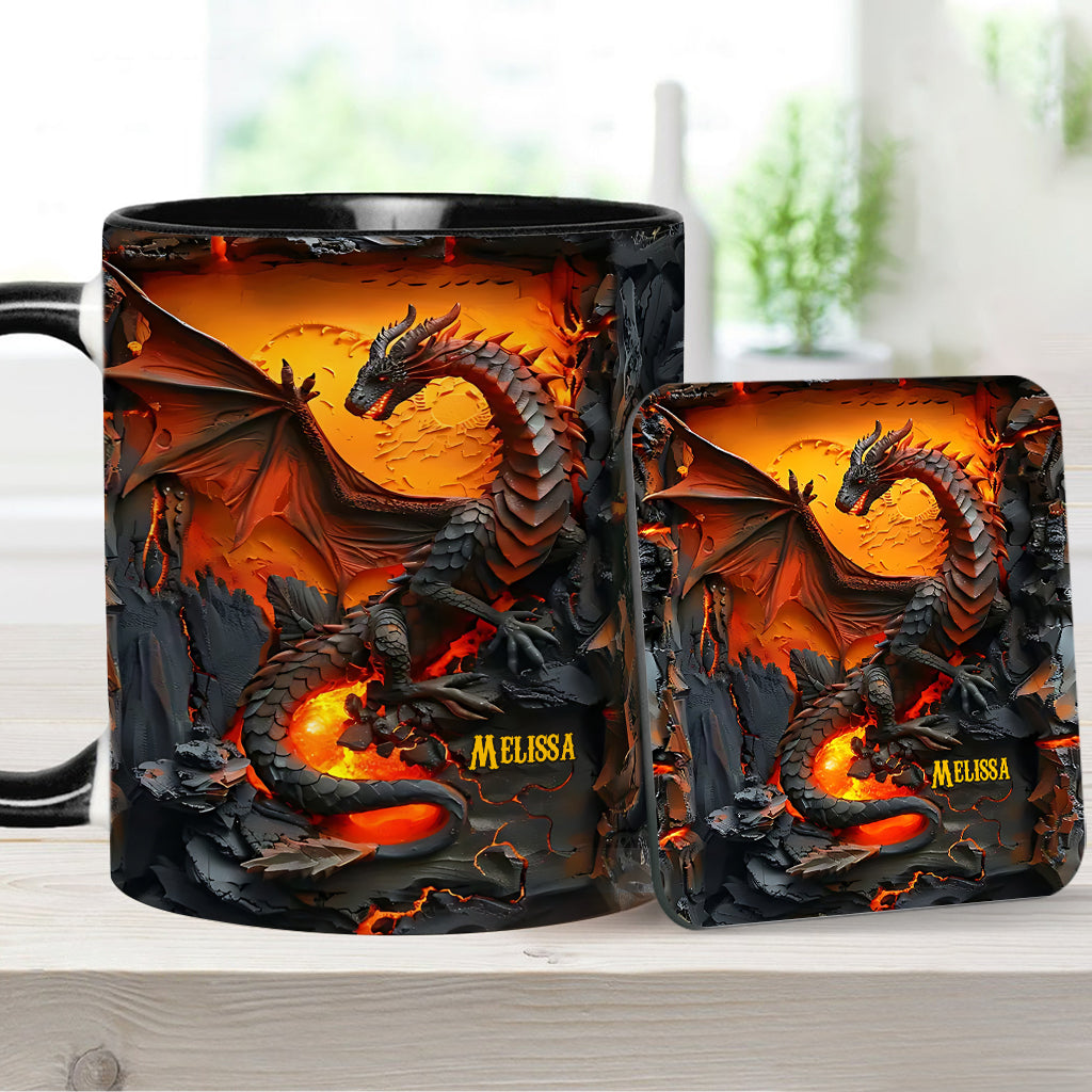 Mug personnalisé « J’adore les dragons »