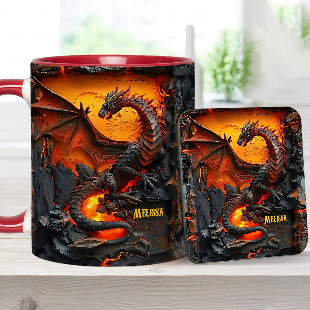 Mug personnalisé « J’adore les dragons »
