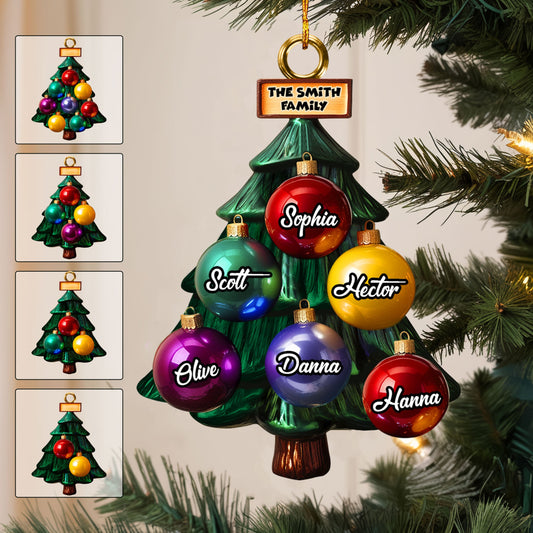 Family Tree - Personalized Family Ornament