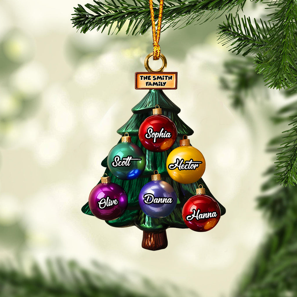 Family Tree - Personalized Family Ornament