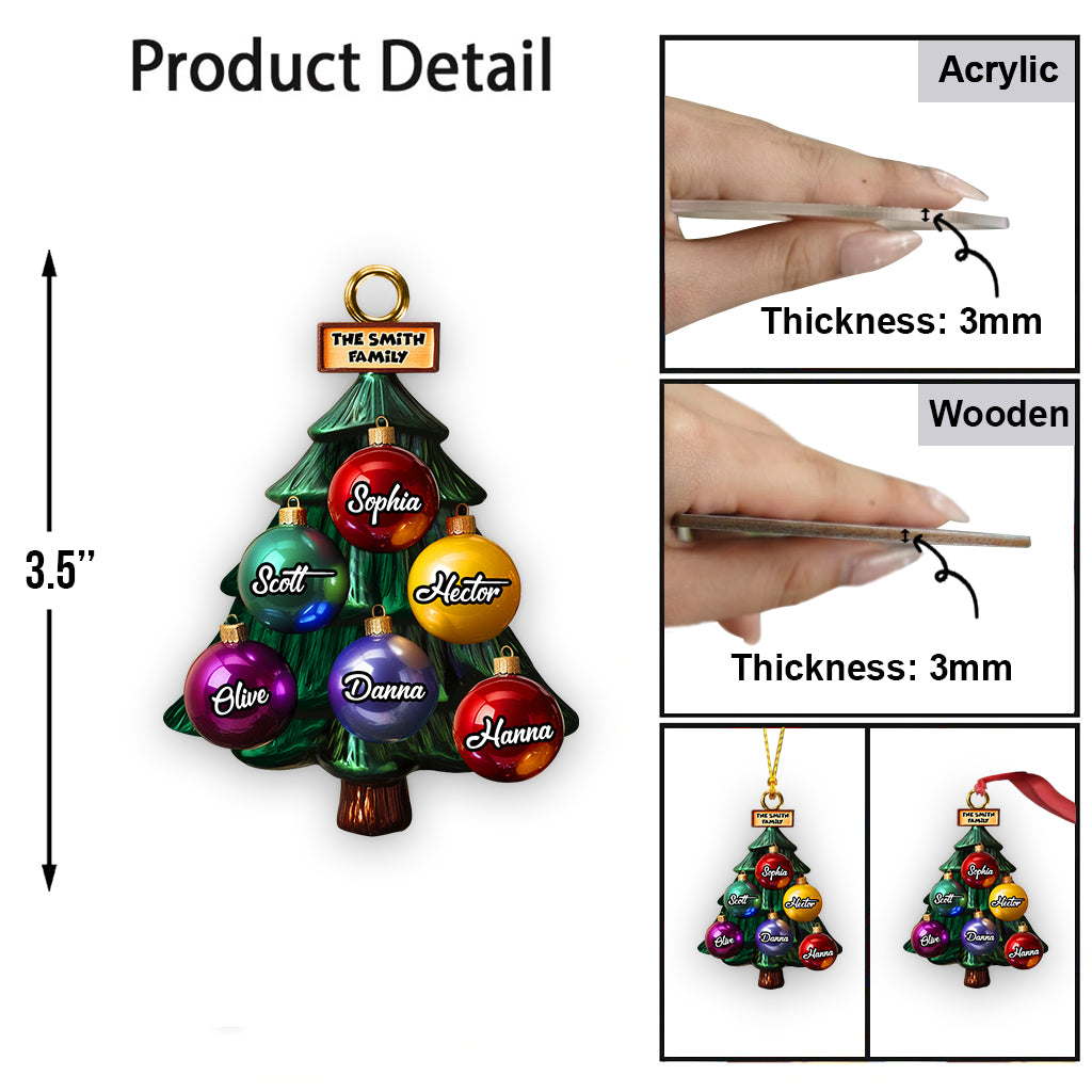 Family Tree - Personalized Family Ornament
