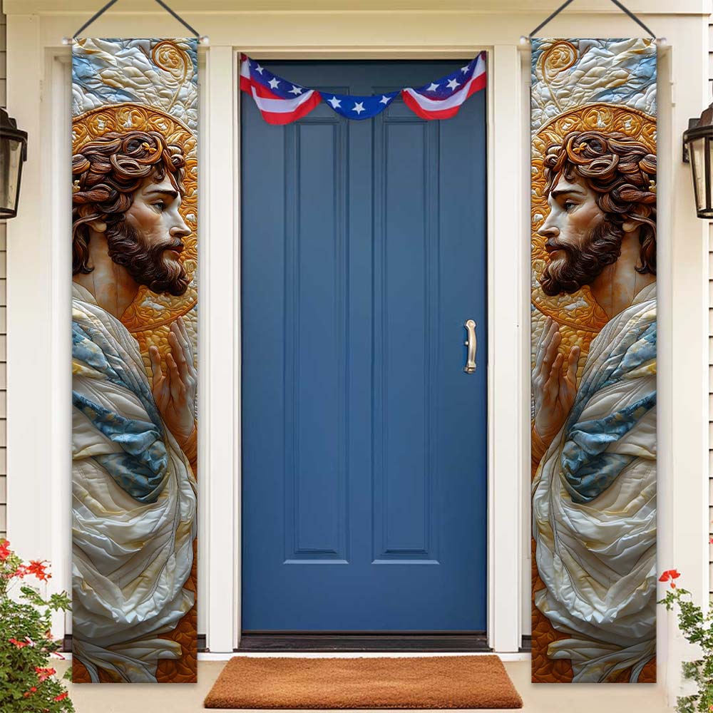 Dieu est toujours avec nous - Panneau de porche chrétien