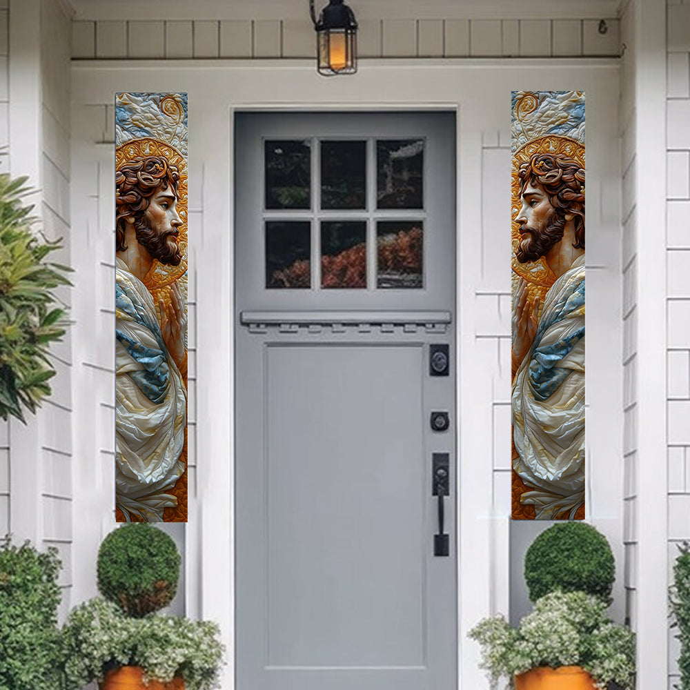 Dieu est toujours avec nous - Panneau de porche chrétien