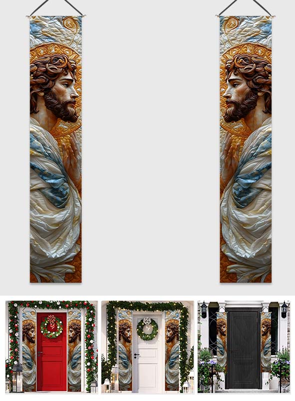 Dieu est toujours avec nous - Panneau de porche chrétien