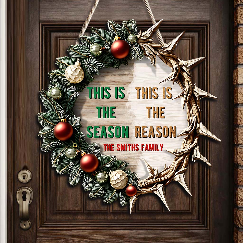 This Is The Reason - Personalized Family Custom Shaped Wood Sign