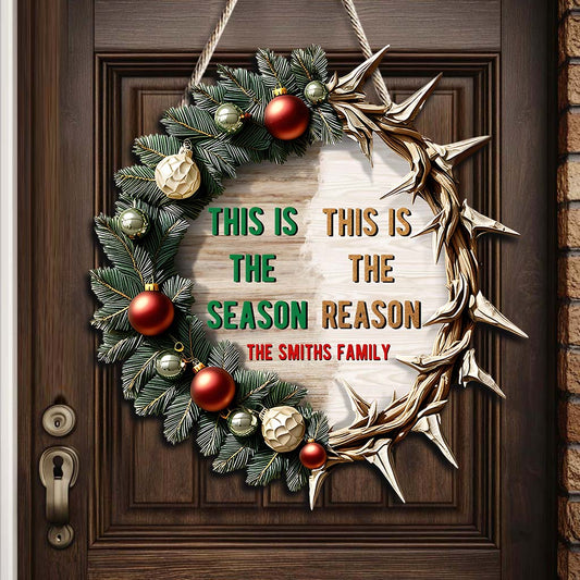 This Is The Reason - Personalized Family Custom Shaped Wood Sign