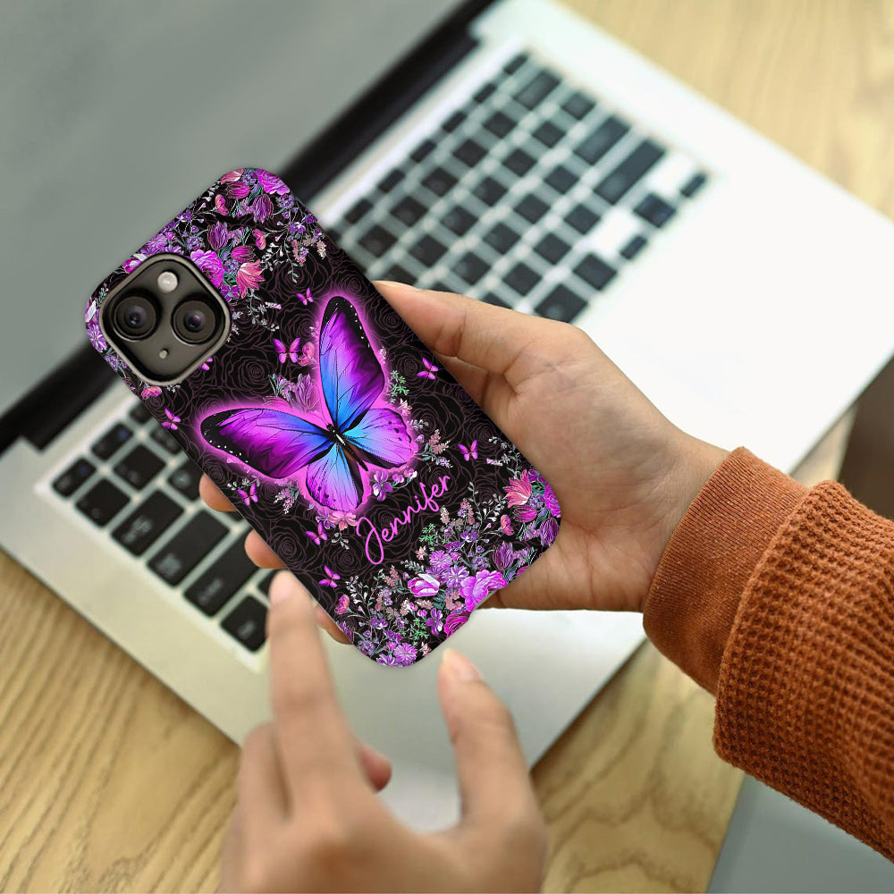 Love Butterflies - Personalized Butterfly Full Print Phone Case