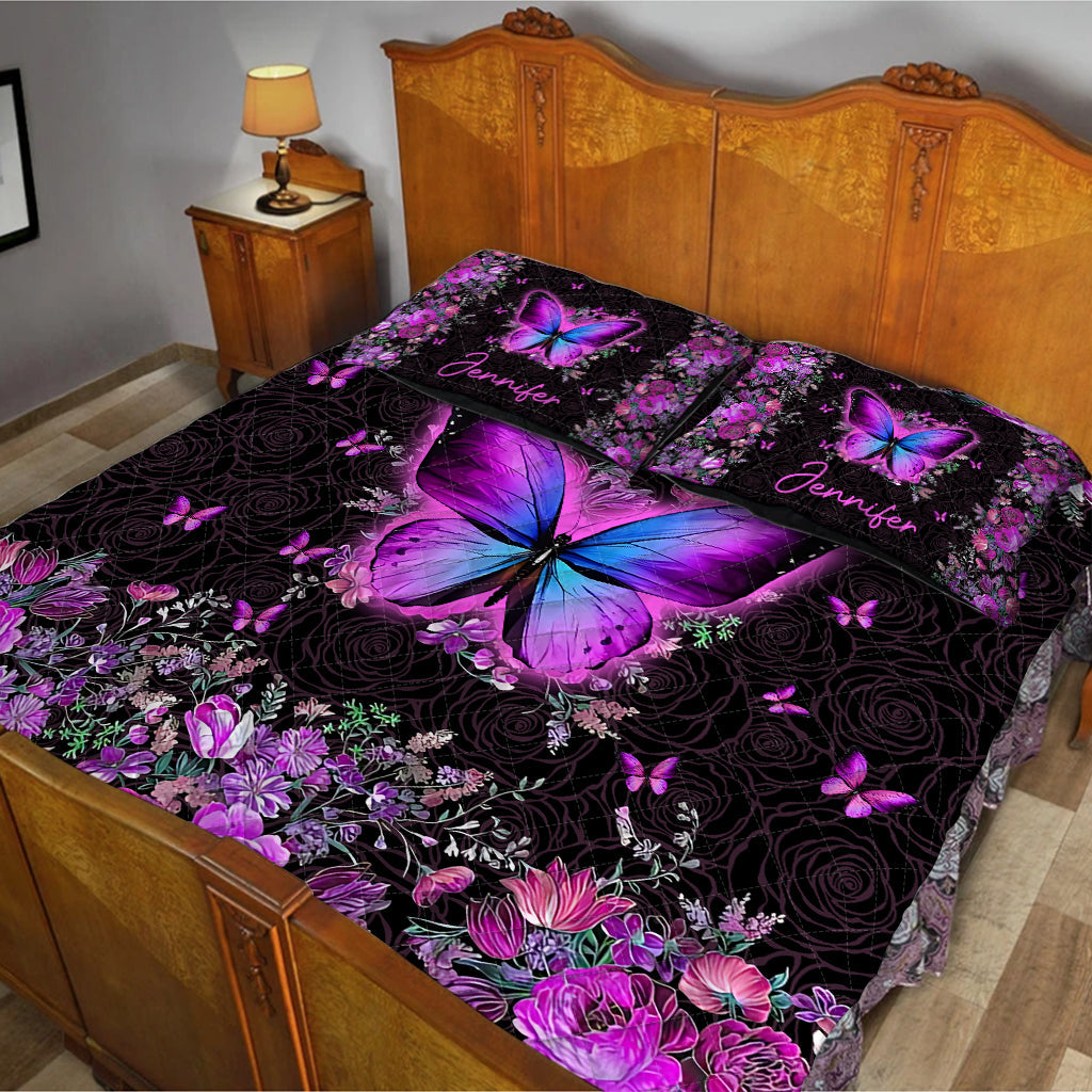 J'adore les papillons - Ensemble de courtepointe personnalisé Papillons