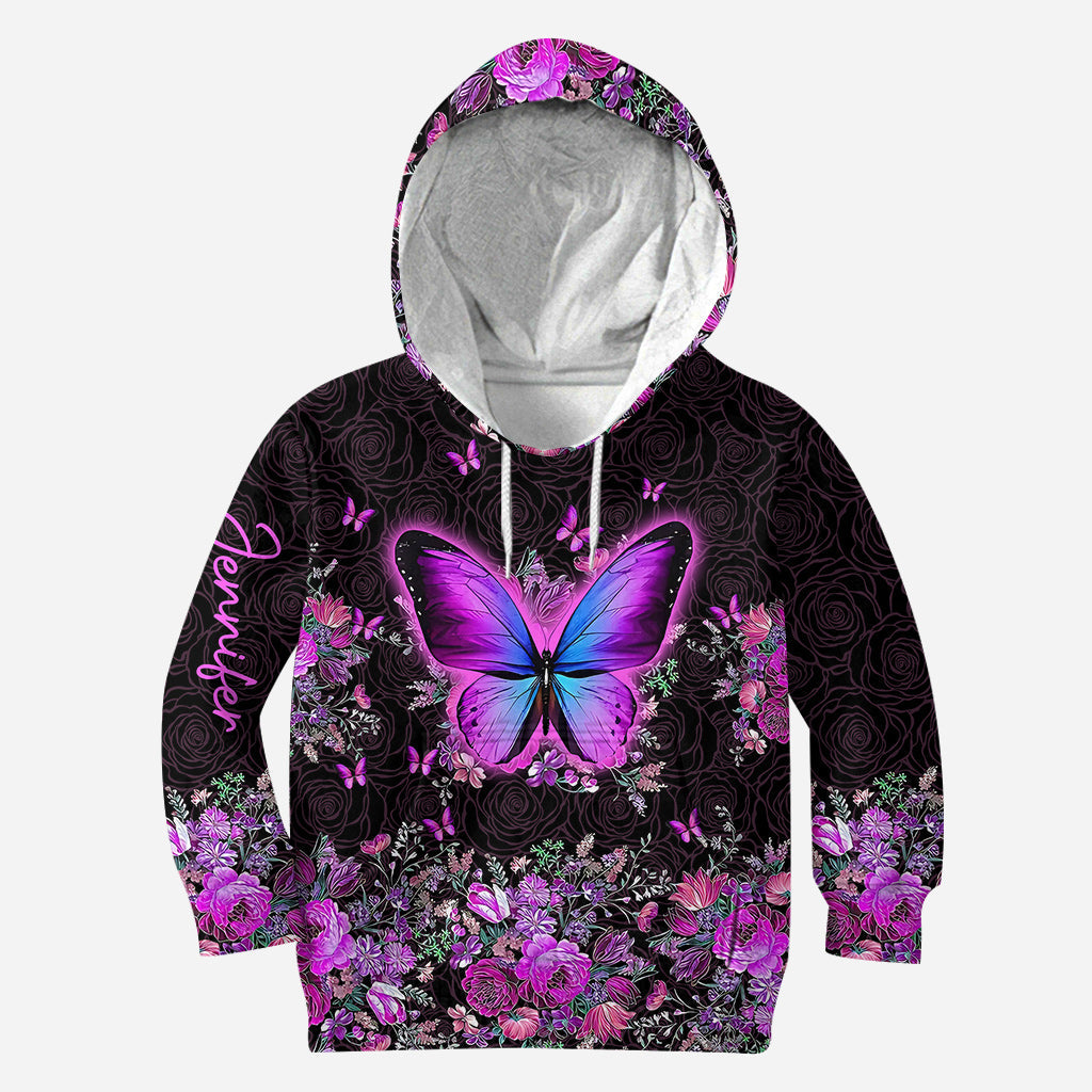 Magnifiques papillons - Sweat à capuche et legging personnalisés à motif papillon