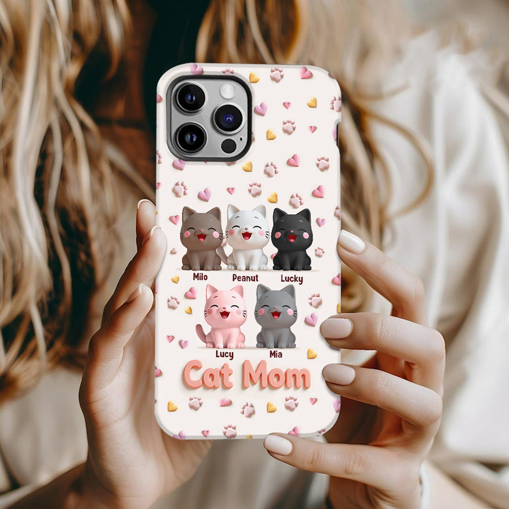 Cat Mom - Personalized Cat Full Print Phone Case