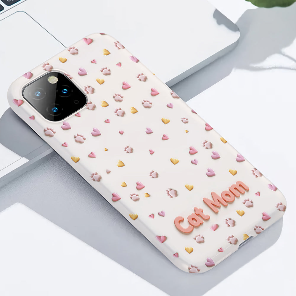 Cat Mom - Personalized Cat Full Print Phone Case