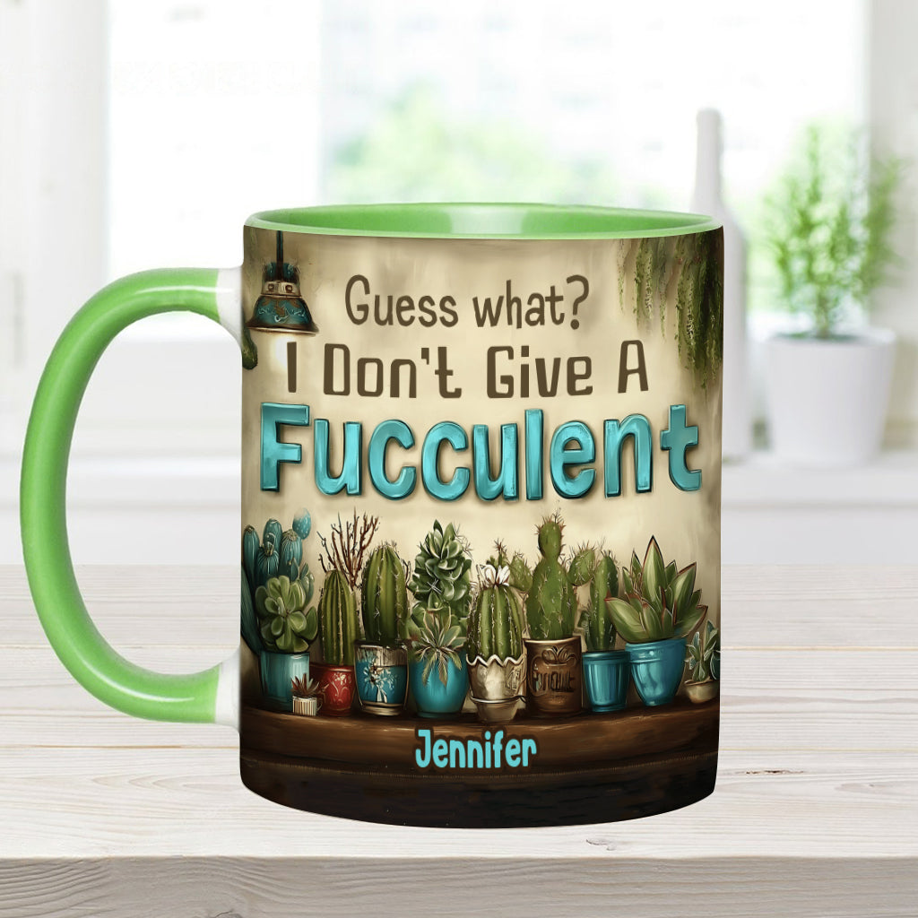 Guess What? - Personalized Gardening Accent Mug