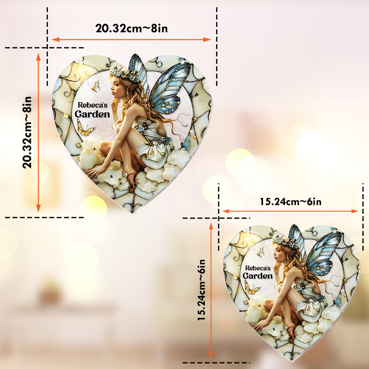 Votre jardin - Ornement attrape-soleil personnalisé à suspendre à la fenêtre