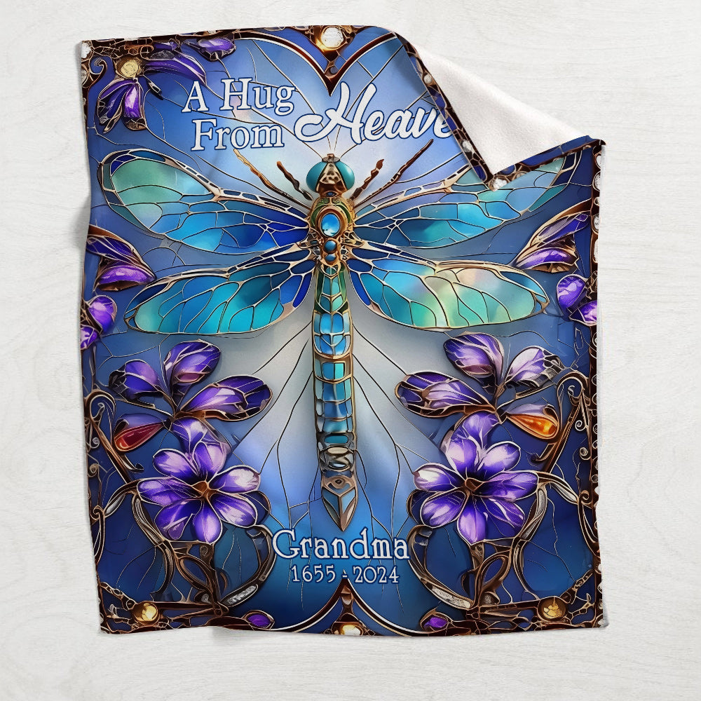 Un câlin du ciel - Couverture commémorative personnalisée