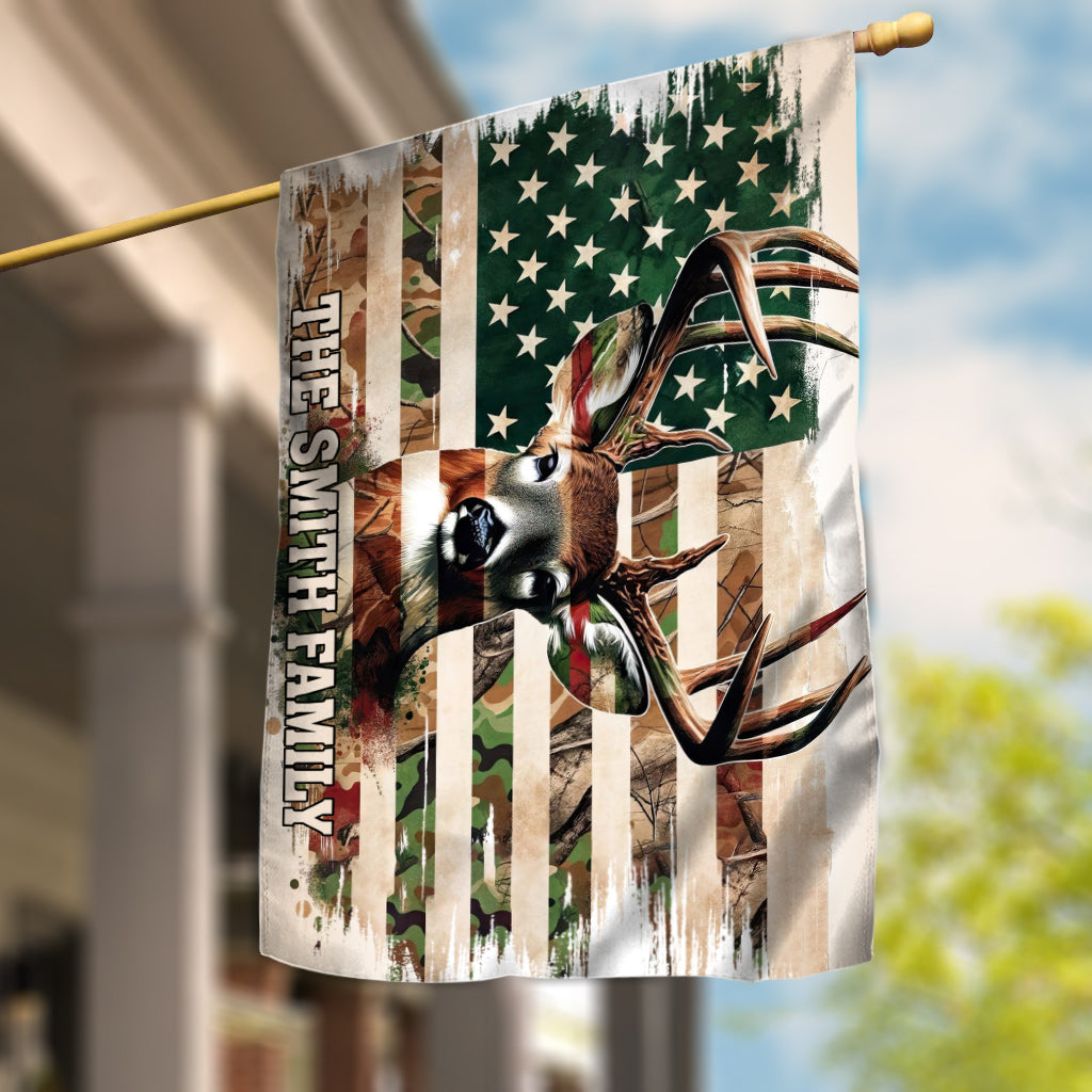 Drapeau de maison de chasse personnalisé pour la famille de chasseurs