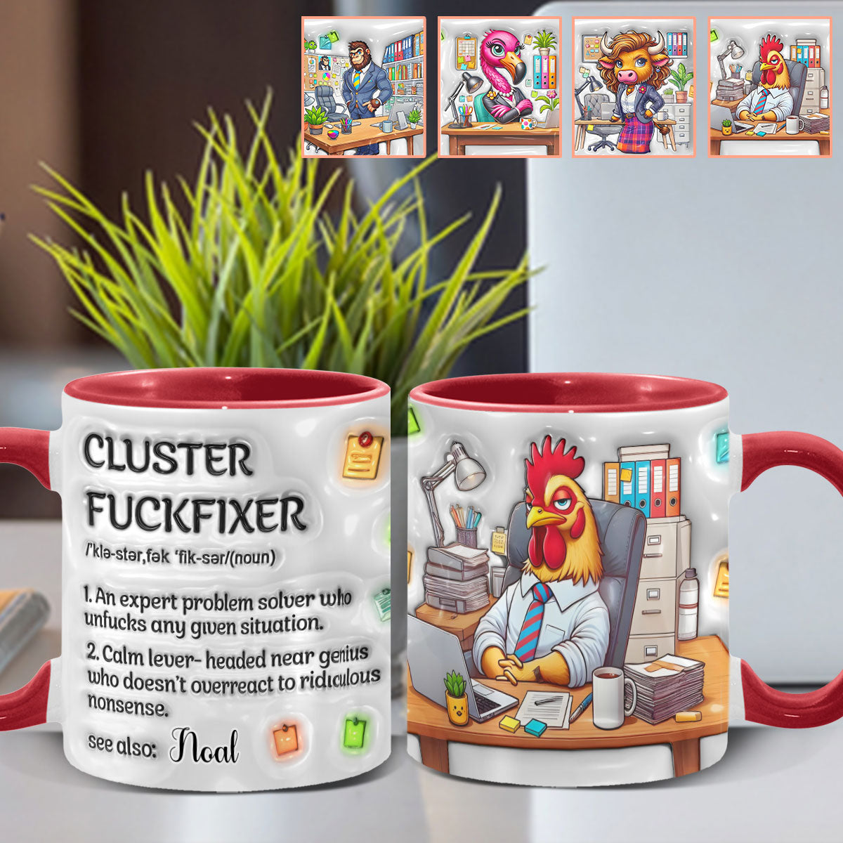 Cluster F*** Fixer - Personalized Colleague Accent Mug