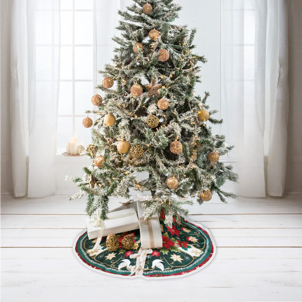 Jupe de sapin chrétienne personnalisée Sainte Famille