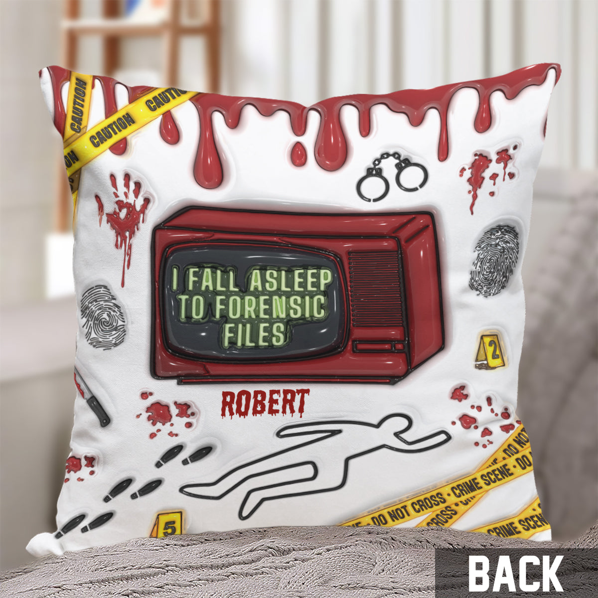 I Fall Asleep For Forensic Files - Personalized Throw Pillow