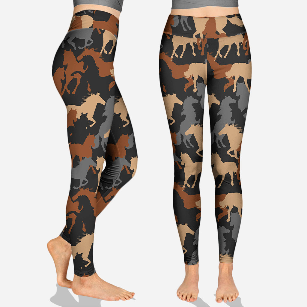 Passionnés de chevaux ? Sweat à capuche et legging personnalisés à motif cheval.