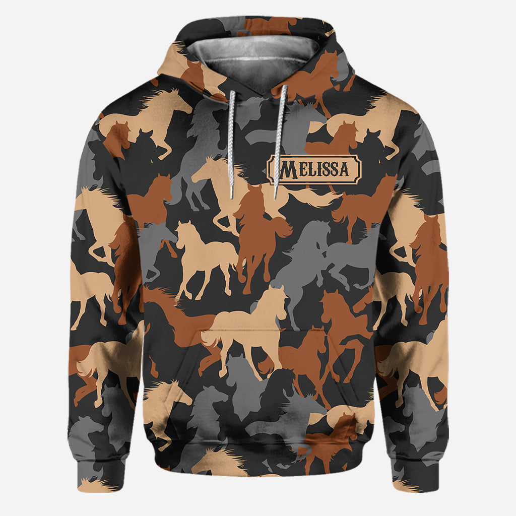 Passionnés de chevaux ? Sweat à capuche et legging personnalisés à motif cheval.