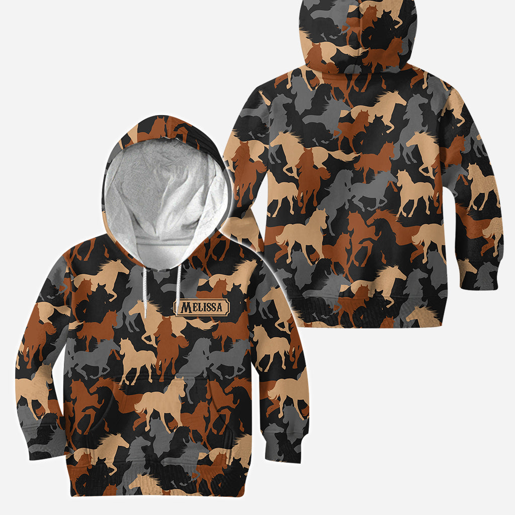 Passionnés de chevaux ? Sweat à capuche et legging personnalisés à motif cheval.