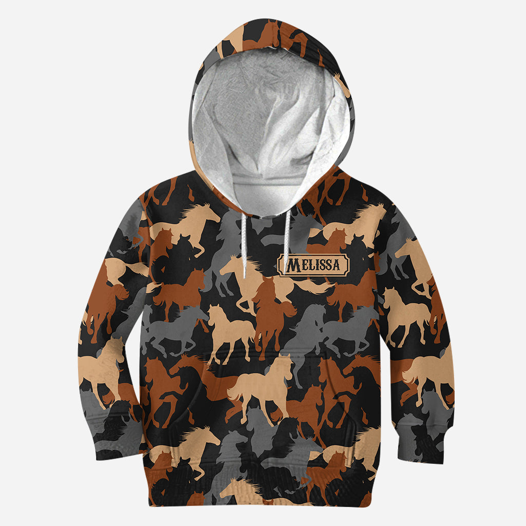 Passionnés de chevaux ? Sweat à capuche et legging personnalisés à motif cheval.