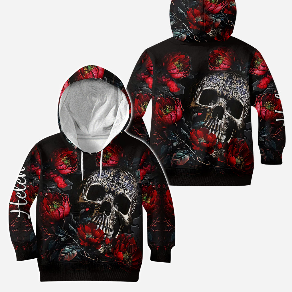 Skull And Roses - Sweat à capuche et legging personnalisés Skull And Roses